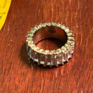 Bauble Bar Silver Diamond Ring